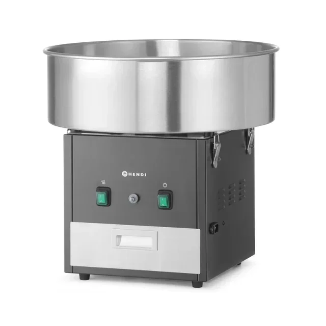 Professional Stainless Steel Cotton Candy Machine - Black Color