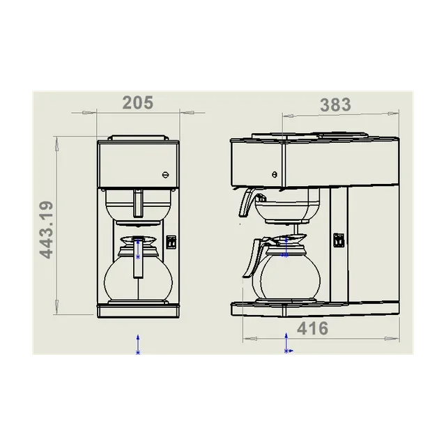 Kaffeemaschine mit 1,8 L Kanne