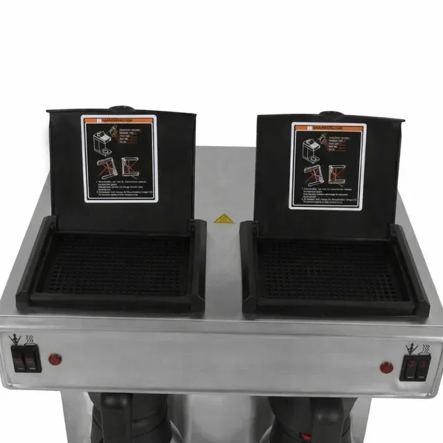 Pro Coffee Maker Double Tank 2x2 Liters Stainless Steel