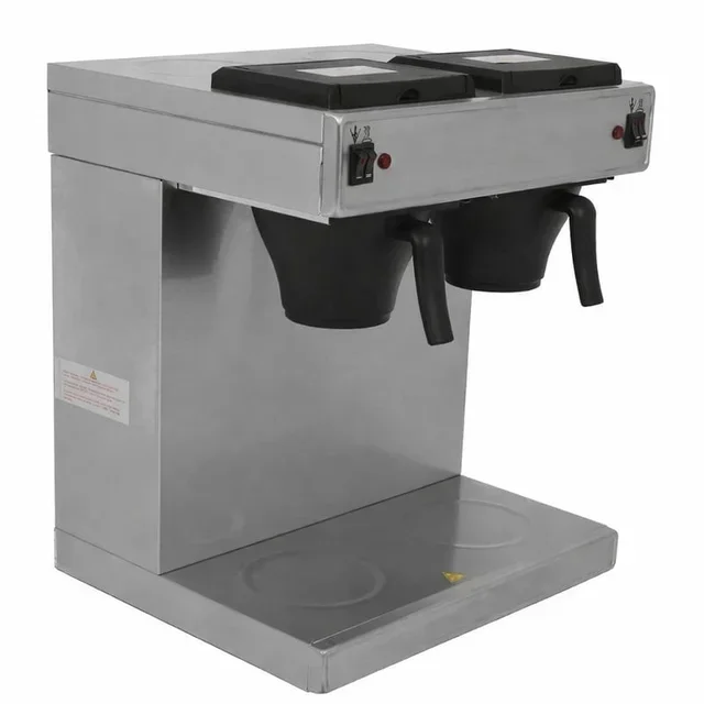 Pro Coffee Maker Double Tank 2x2 Liters Stainless Steel