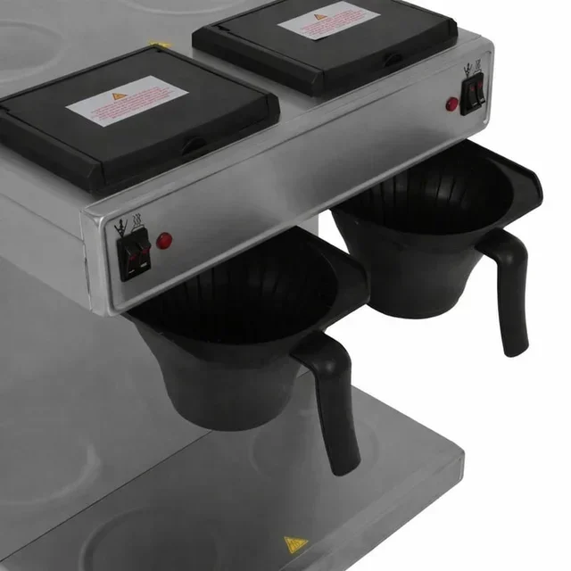 Pro Coffee Maker Double Tank 2x2 Liters Stainless Steel