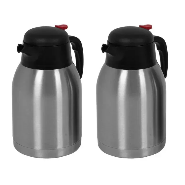 Pro Coffee Maker Double Tank 2x2 Liters Stainless Steel