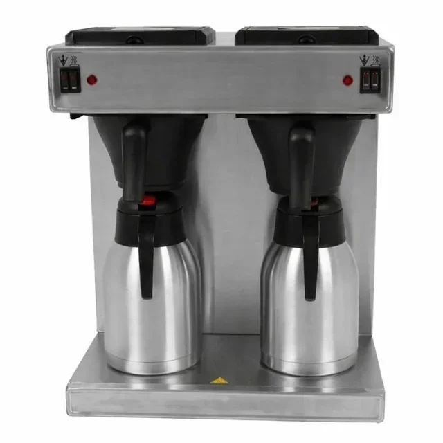Pro Coffee Maker Double Tank 2x2 Liters Stainless Steel
