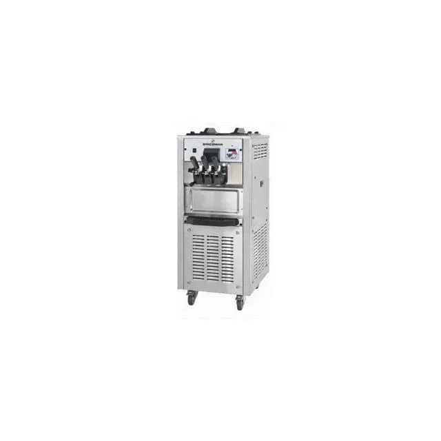 Mobile Vertical Soft Ice Cream and Frozen Yogurt Machine on Wheels