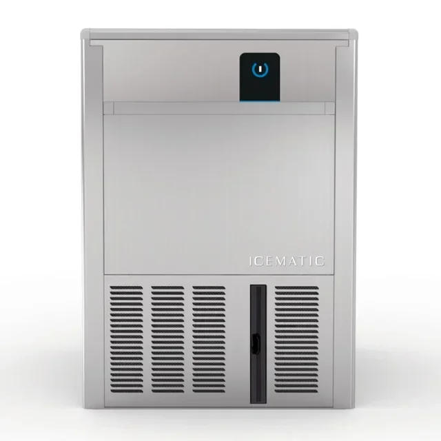 Macchina per Ghiaccio a Cubetti Cavi 45 kg con Sistema a Palette