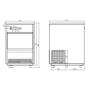 Machine à Glaçons Professionnelle 26 kg/jour