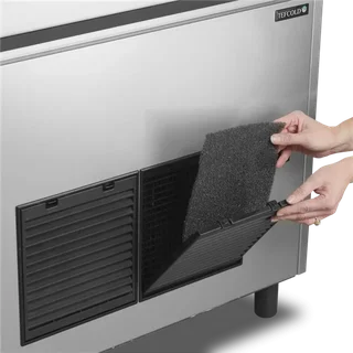 Professionelle Edelstahl-Eismaschine - Kapazität 85 kg/24h