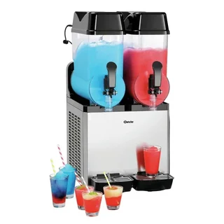 Professionelle Doppelbehälter 12 L + 12 L Slush-Maschine
