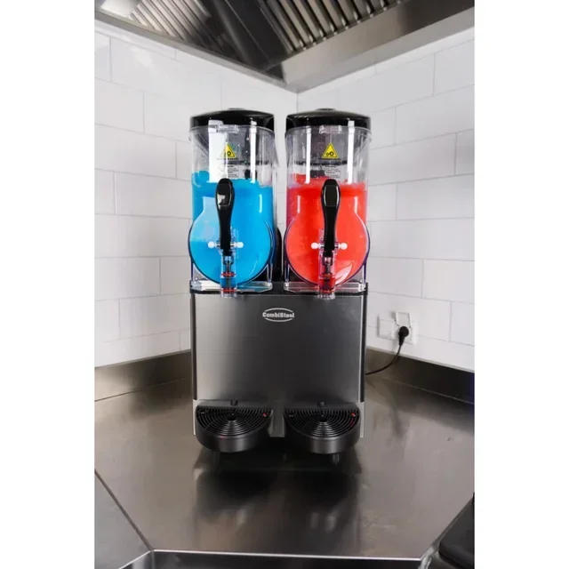 Professional Slush Machine 2 Tanks x 12 Liters - Automatic Dispensing