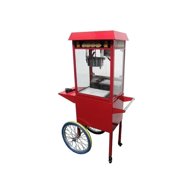 Professional Mobile Popcorn Machine on Wheels
