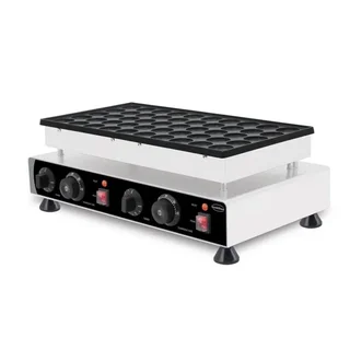 Macchina per Poffertjes Professionale - 50 Mini Frittelle Olandesi Ø4,3 cm