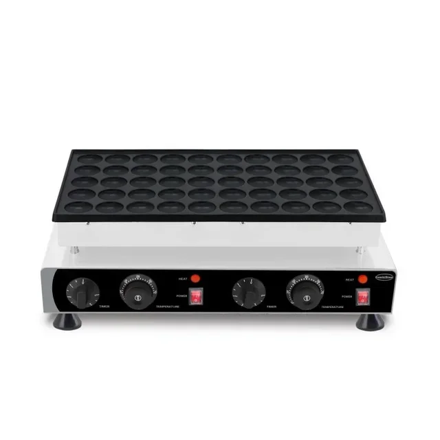 Macchina per Poffertjes Professionale - 50 Mini Frittelle Olandesi Ø4,3 cm