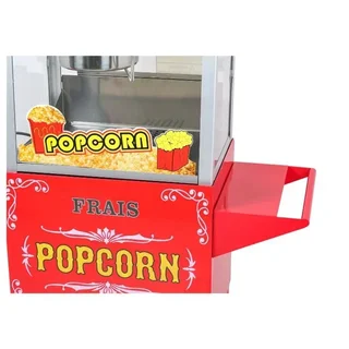 Professionelle Popcorn-Maschine auf mobilem Wagen