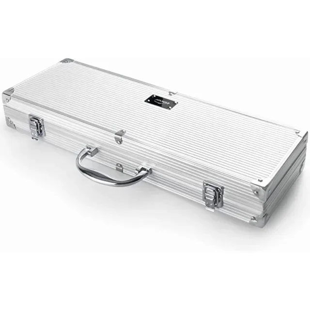BBQ Tool Set 5 Stainless Steel Accessories with Carry Case