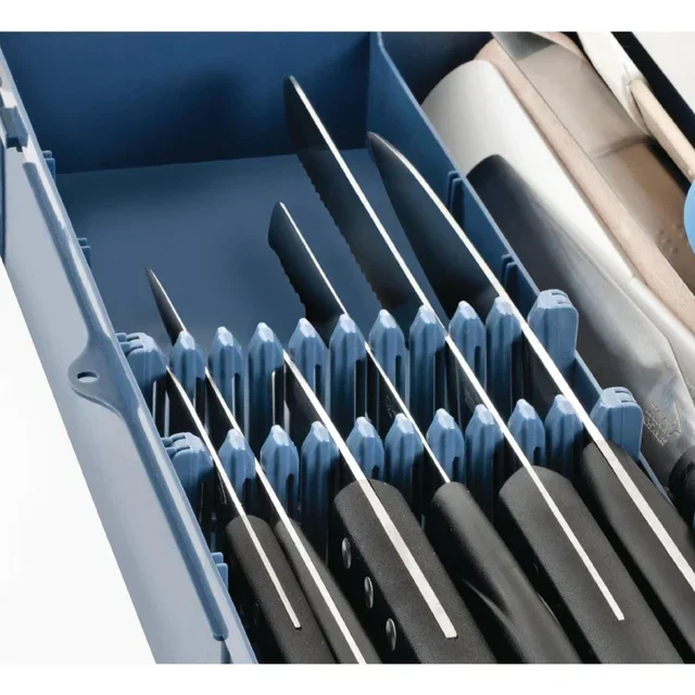 Estojo de Transporte para Facas em Polipropileno e Nylon - Cor Azul