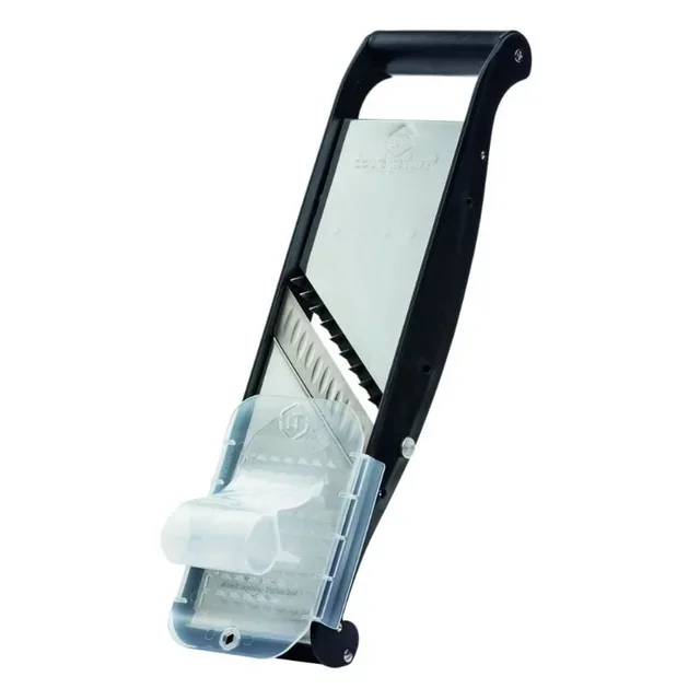 Stainless Steel Mandoline with Comfort Pusher - Set of 2 Julienne Blades