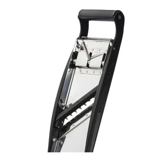 Mandolina de Acero Inoxidable con Empujador Cómodo - Juego de 2 Cuchillas Juliana