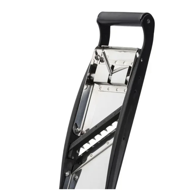 Mandolina de Acero Inoxidable con Empujador Cómodo - Juego de 2 Cuchillas Juliana