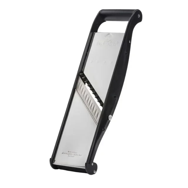 Mandolina de Acero Inoxidable con Empujador Cómodo - Juego de 2 Cuchillas Juliana