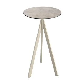Mange-Debout Infinity Trépied avec Base Sable et Plateau HPL Moonstone - Diamètre 70 cm