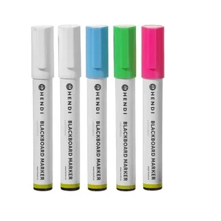 Liquid Chalk Markers - Pack of 5 White and Colored Pens