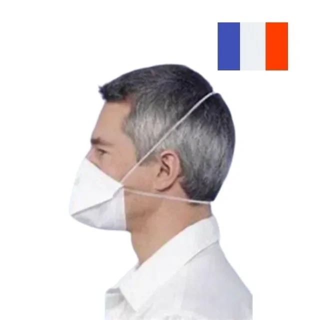 FFP2 Masks Made in France - Pack of 40 units - Certified Respiratory Protection