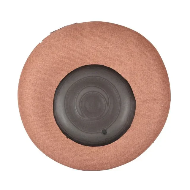 Round Inflatable Mattress Rondo Terracotta Color