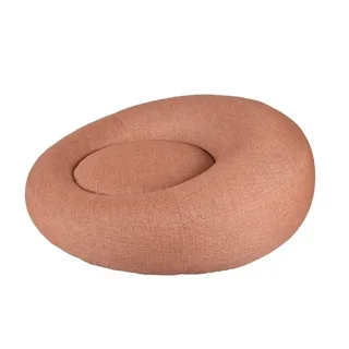 Round Inflatable Mattress Rondo Terracotta Color