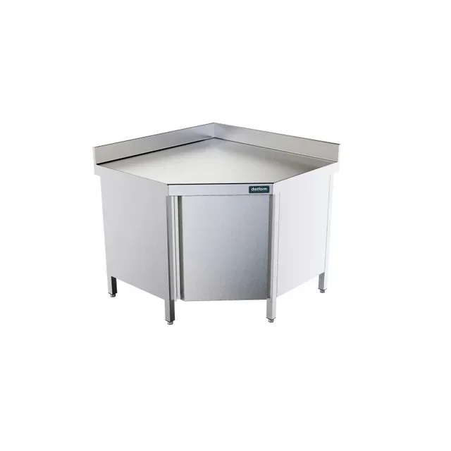 Meuble d'Angle Bas Inox avec Porte - Gamme P 600 mm