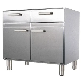 Armário de Armazenamento Baixo 2 Portas + 2 Gavetas - Sem Tampo