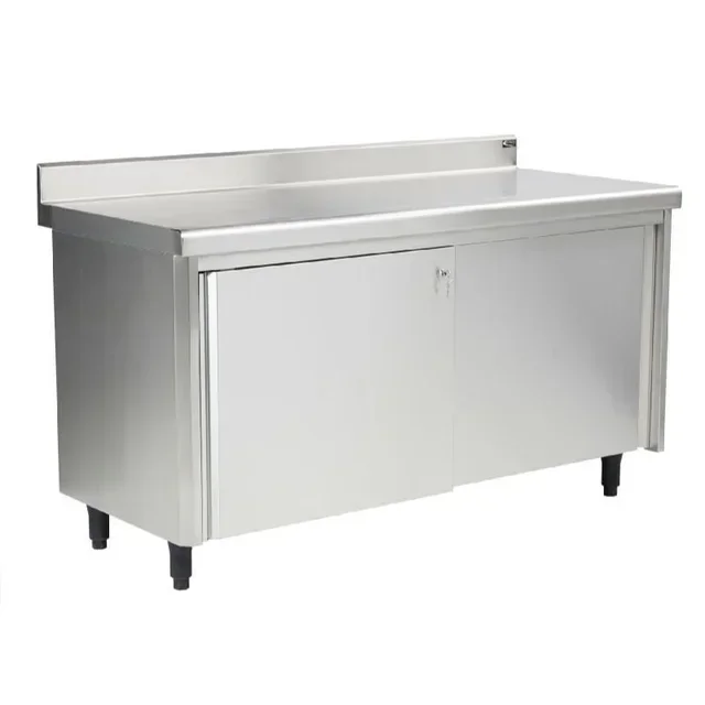 Low Cabinet Credenza with Rounded Edges Depth 600 mm - Width 1800 mm