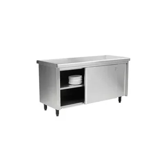 Low Cabinet Credenza with Rounded Edges Depth 600 mm - Width 1800 mm