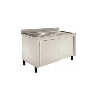 Meuble de Plonge 1 Bac + Égouttoir Gauche - Gamme Série 600 - Largeur 120 cm