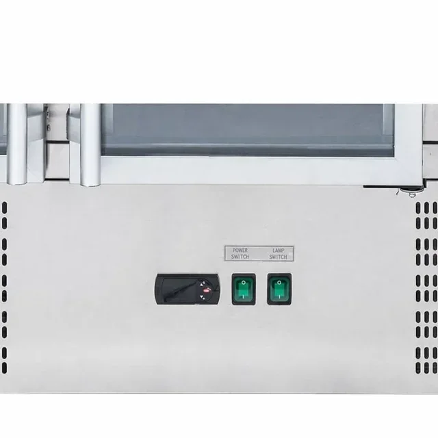 Meuble Réfrigéré à Pizza Compact 3 Portes Vitrées