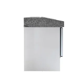 Meuble Réfrigéré à Pizza Compact 3 Portes Vitrées