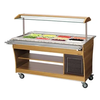 Buffet Refrigerato 4 Bacinelle GN 1/1 - Vetrina per Insalate Professionale