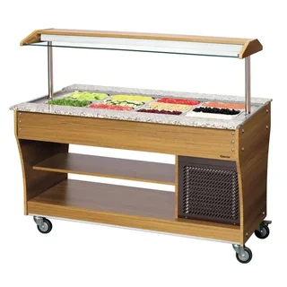 Buffet Refrigerato 4 Bacinelle GN 1/1 - Vetrina per Insalate Professionale
