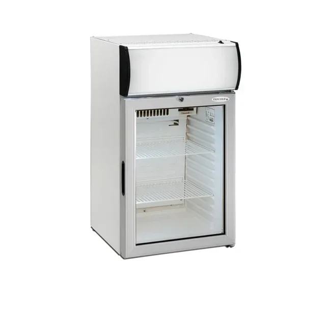 55L Canopy Glass Door Mini Refrigerator - Transparent Door Storage Cabinet