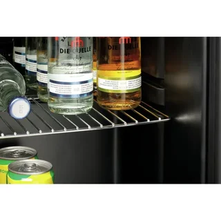 Pequeño Refrigerador con Puerta de Cristal 46 L - Minibar con Puerta Transparente