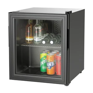 Pequeño Refrigerador con Puerta de Cristal 46 L - Minibar con Puerta Transparente