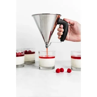 Stainless Steel Automatic Piston Funnel - 800ml