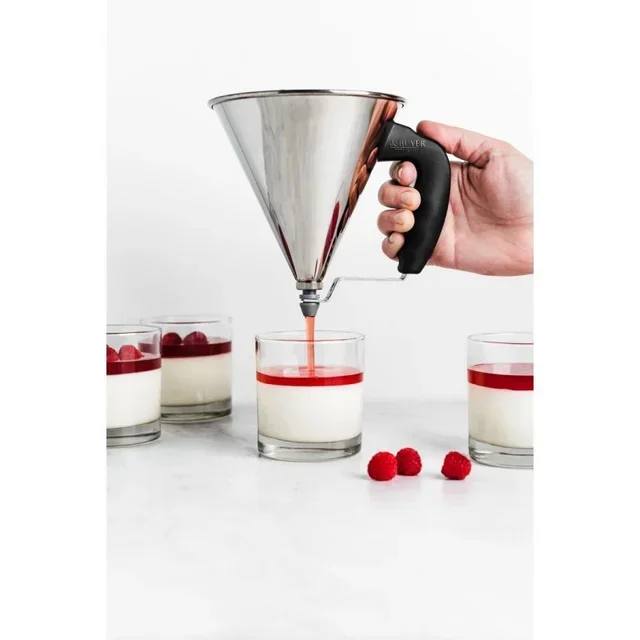 Stainless Steel Automatic Piston Funnel - 800ml