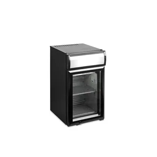 Pequena Vitrine Refrigerada com Porta de Vidro e Canopé - 22 Litros