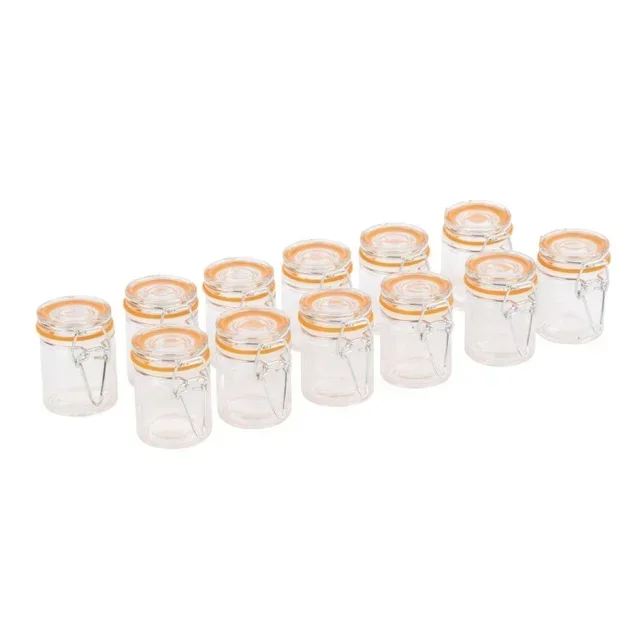 Kleines Glas-Aufbewahrungsgefäß 50 ml - 12er Pack