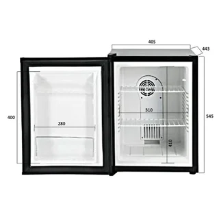 Compact Refrigerator 40 Liters with Solid Door - Mini Bar Fridge