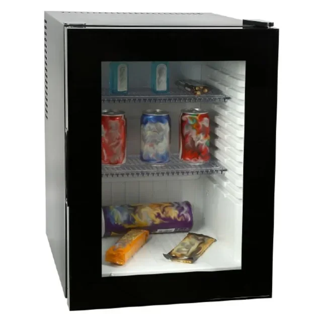 Mini Display Refrigerator 30L - Black Transparent Door