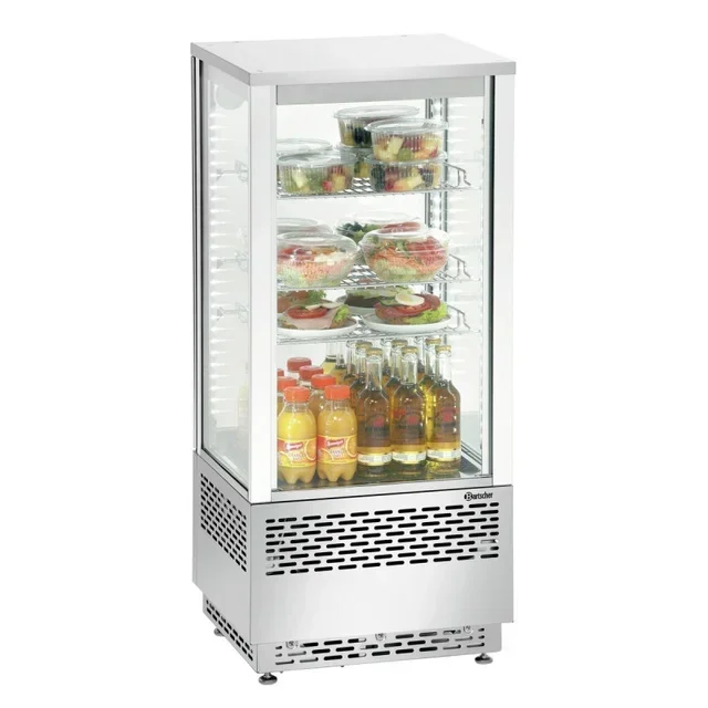 Countertop Refrigerated Display Case 78 Liters - Stainless Steel Finish