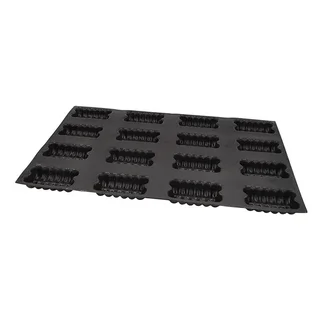 Canelé Mold 16 Cavities - Rectangular Format 11 x 6 cm - Professional Pastry