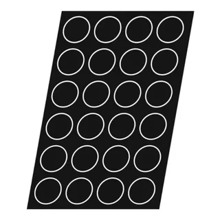 Pastry Mold 24 Round Imprints 78 mm Diameter for Cookies