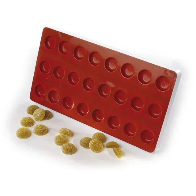 Round Candy Mold - 24 Cavities - Circular Disc